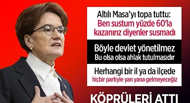 Meral Akşener patladı! Yerel seçimlerde ittifak yok! Mansur Yavaş ve Ekrem İmamoğlu cesur olamadı