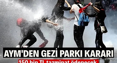 AYM'den Gezi Parkı kararı! Tazyikli suyla yaralanan kadına 150 bin lira tazminat